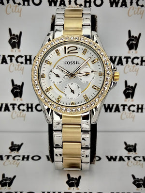 FOSSIL RILEY TWO-TONE image 1