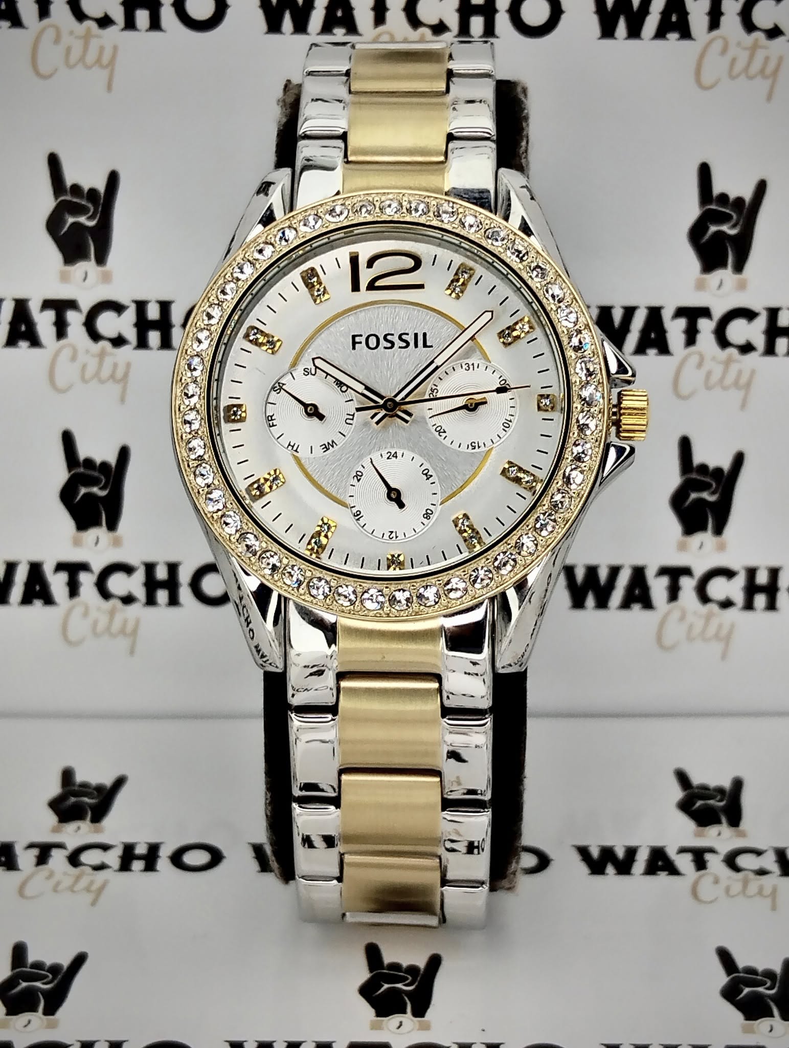 FOSSIL RILEY TWO-TONE image 1