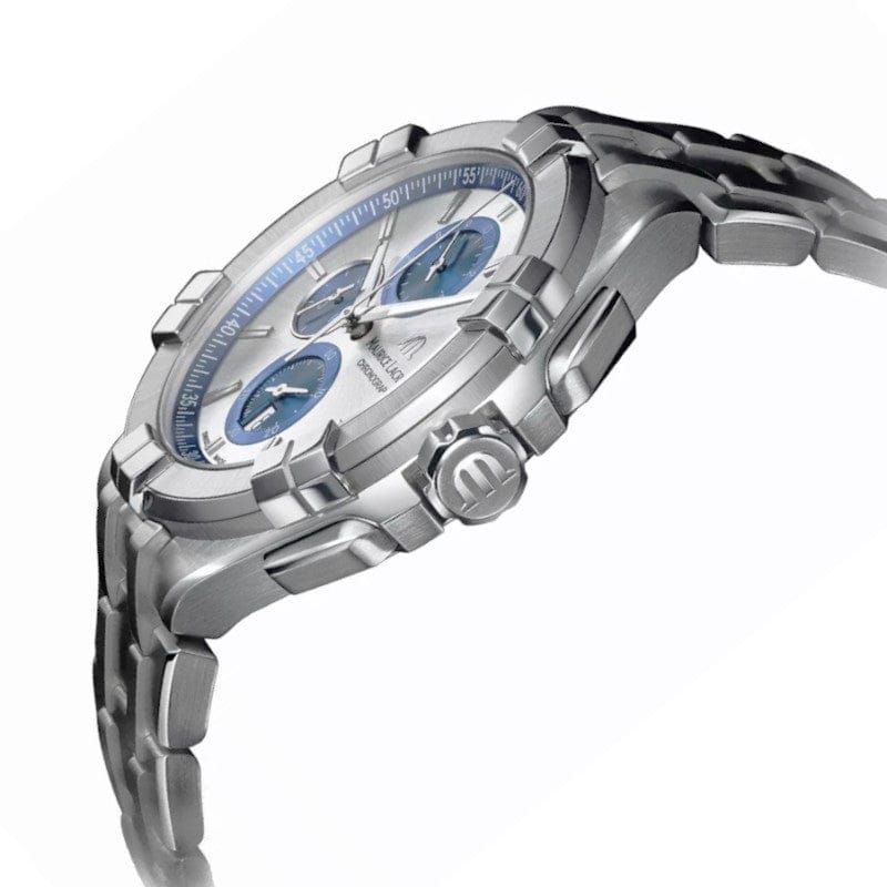 MAURICE LACROIX AIKON SILVER STAINLESS STEEL SILVER DIAL CHRONOGRAPH