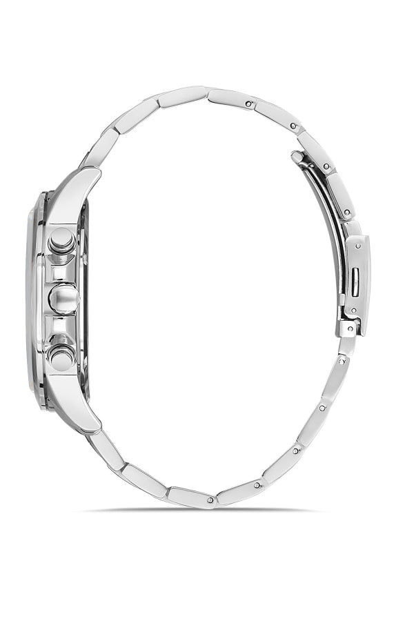 BIGOTTI MILANO SILVER STAINLESS STEEL BLACK DIAL