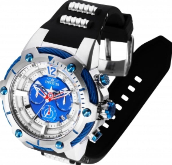 INVICTA MARVEL CAPTAIN AMERICA BLACK SILICONE STRAP MULTI DIAL