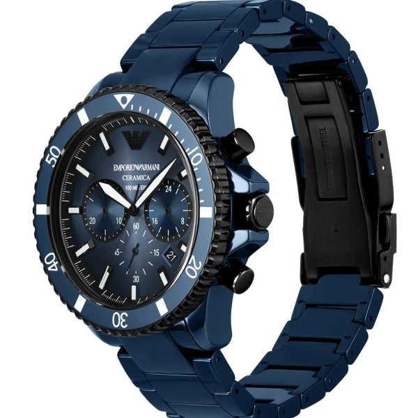 EMPORIO ARMANI CERAMIC DIVER BLUE