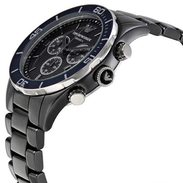 EMPORIO ARMANI CERAMIC LEO LARGE GUNMETALIC