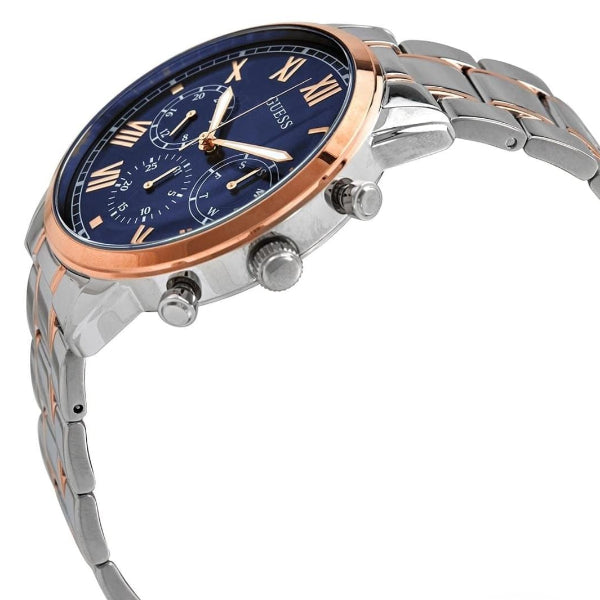 GUESS HENDRIX TWO-TONE STAINLESS STEEL BLUE DIAL