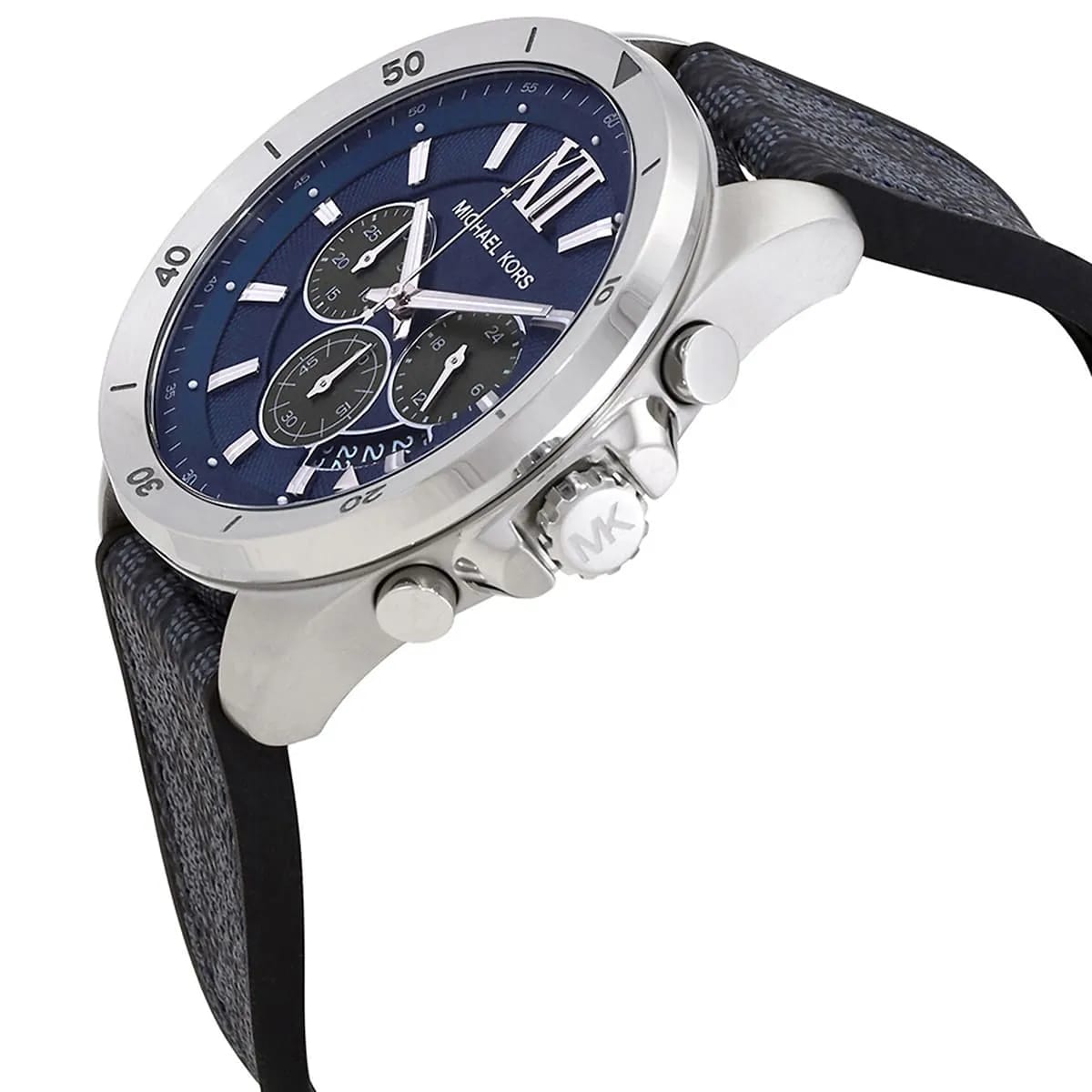MICHAEL KORS OVERSIZED BRECKEN BLUE HYBRID STRAP BLUE DIAL CHRONOGRAPH
