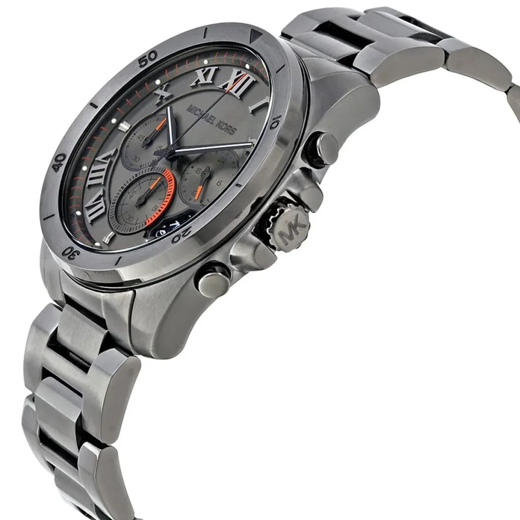 MICHAEL KORS BRECKEN GREY STAINLESS STEEL GREY DIAL CHRONOGRAPH