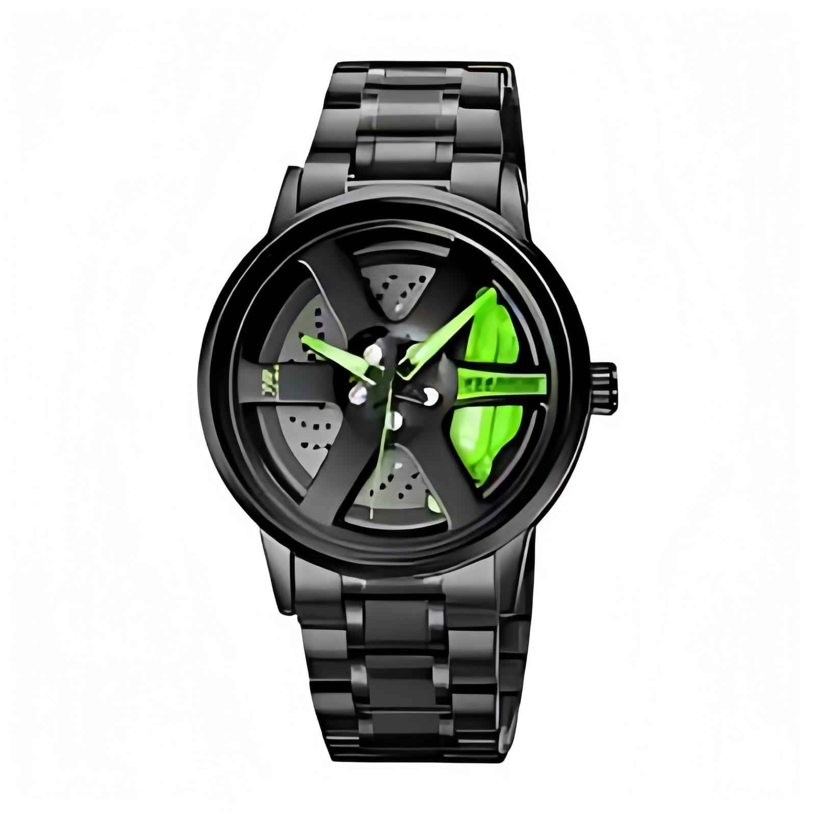 SKMEI ROTATION WHEEL BLACK STAINLESS STEEL MULTI DIALS