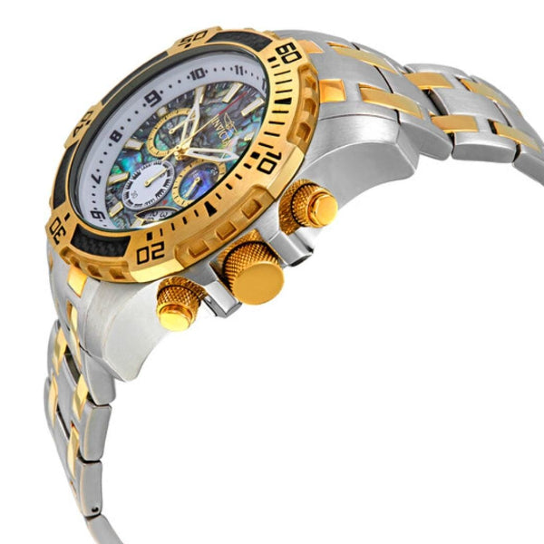 INVICTA SCUBA PRO DIVER TWO-TONE STAINLESS STEEL ABALONE DIAL