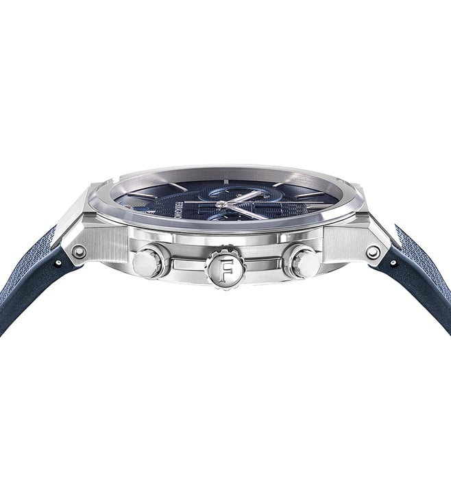 SALVATORE FERRAGAMO SAPHHIRE BLUE SILICONE STRAP BLUE DIAL