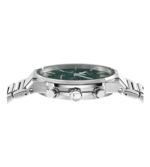 SALVATORE FERRAGAMO SAPPHIRE SILVER STAINLESS STEEL GREEN DIAL