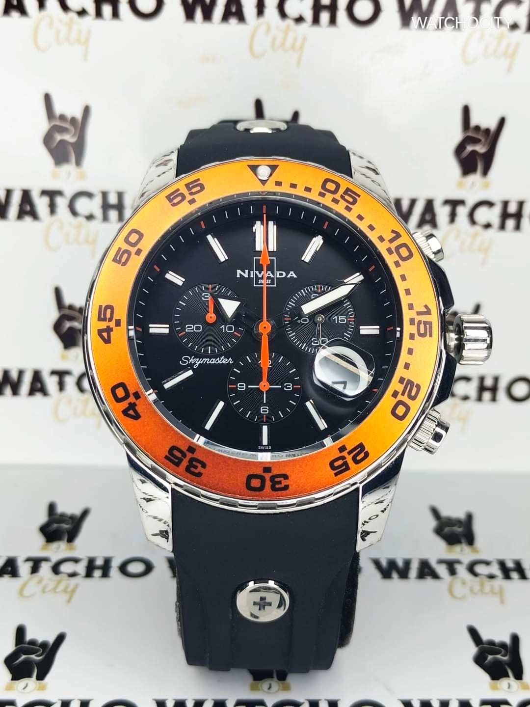 NIVADA SKYMASTER ORANGE BEZEL image 2