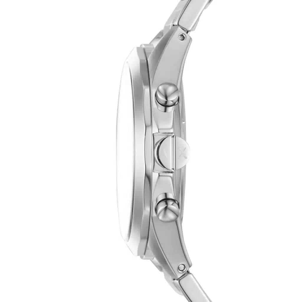 ARMANI EXCHANGE DREXLER SILVER STAINLESS STEEL BLACK DIAL CHRONOGRAPH