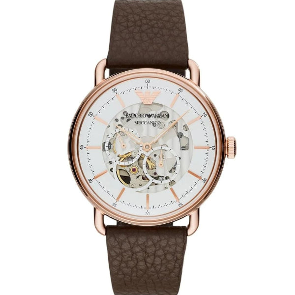 EMPORIO ARMANI MECCANICO BROWN STRAP