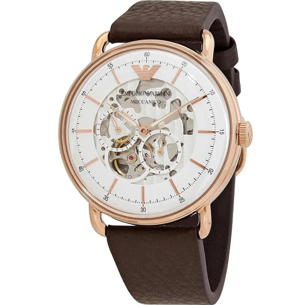 EMPORIO ARMANI MECCANICO BROWN STRAP