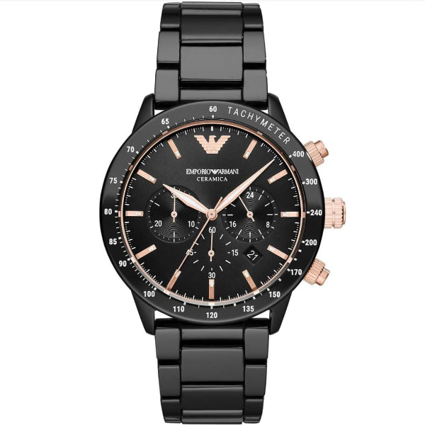 EMPORIO ARMANI MARIO CERAMIC BLACK
