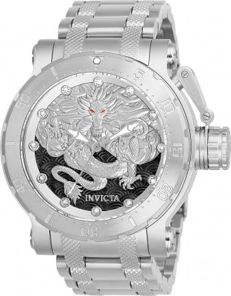 INVICTA COALITION FORCE SILVER STAINLESS STEEL MULTI DIAL AUTOMATIC