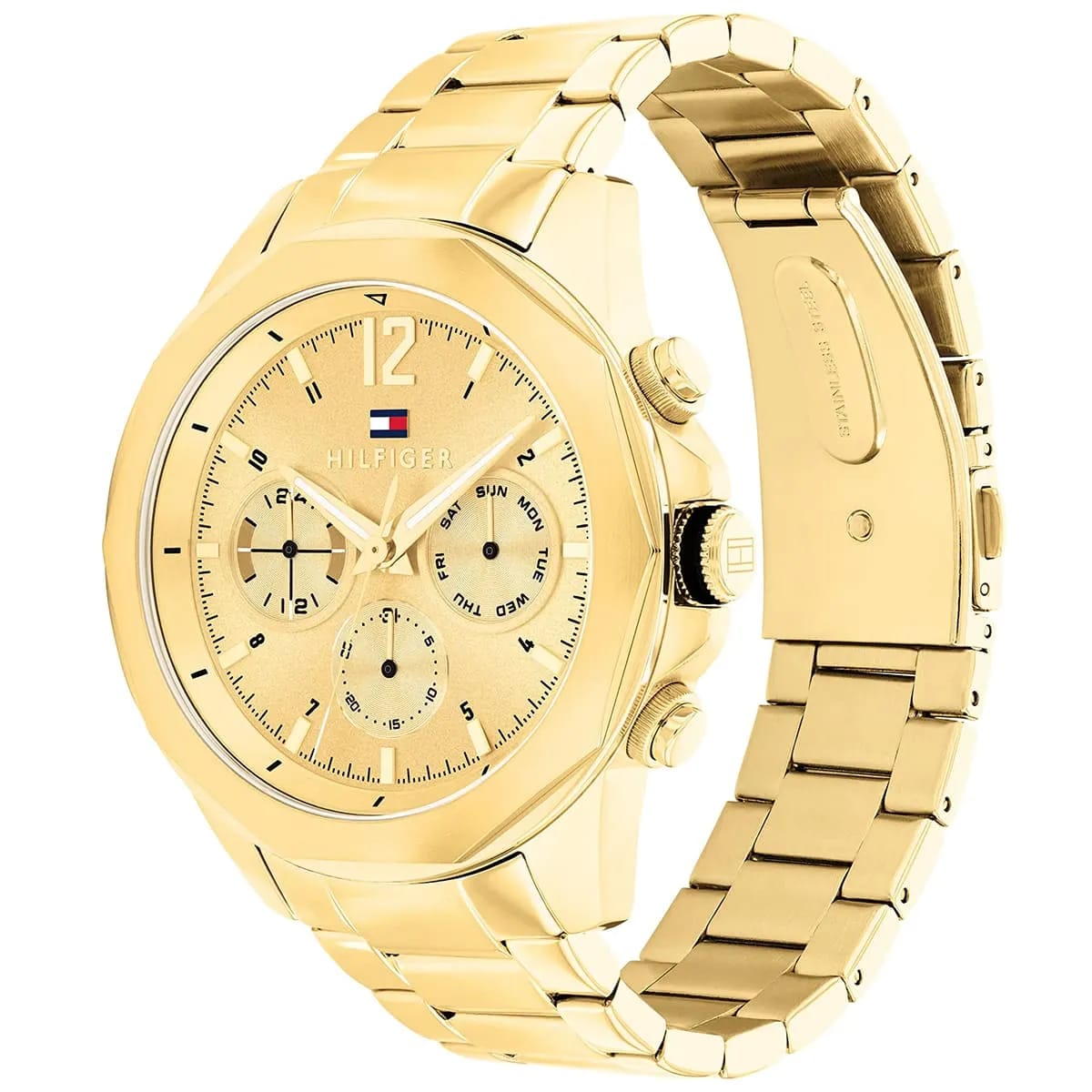 TOMMY HILFIGER LARS GOLD STAINLESS STEEL GOLD DIAL COSMOGRAPH