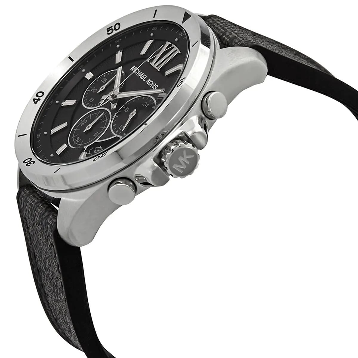 MICHAEL KORS OVERSIZED BRECKEN BLACK HYBRID STRAP BLACK DIAL CHRONOGRAPH