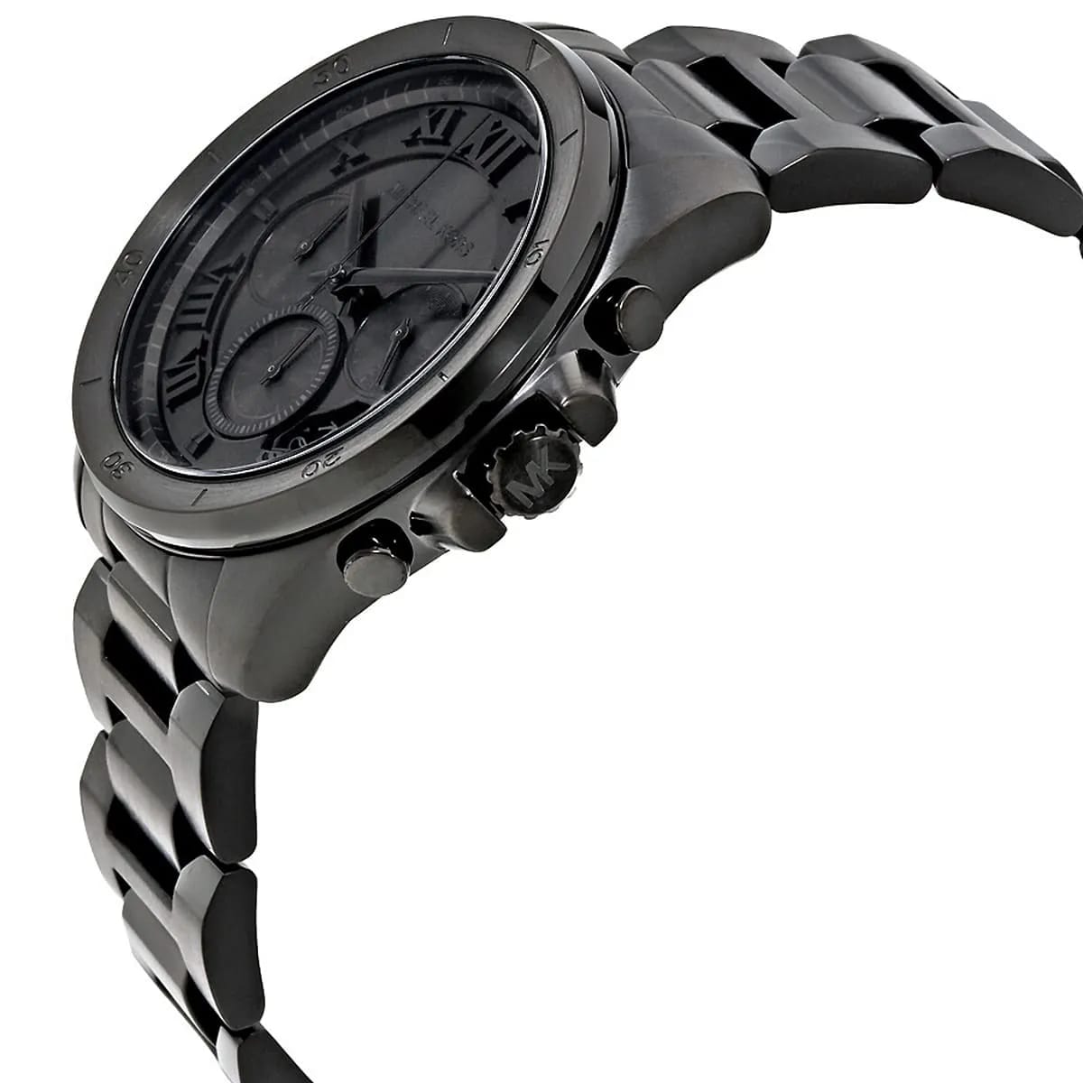 MICHAEL KORS BRECKEN BLACK STAINLESS STEEL BLACK DIAL CHRONOGRAPH