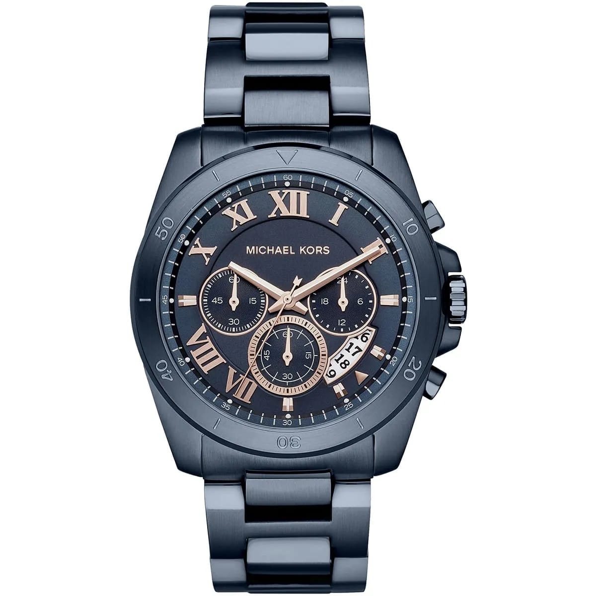 MICHAEL KORS BRECKEN BLUE STAINLESS STEEL BLUE DIAL CHRONOGRAPH