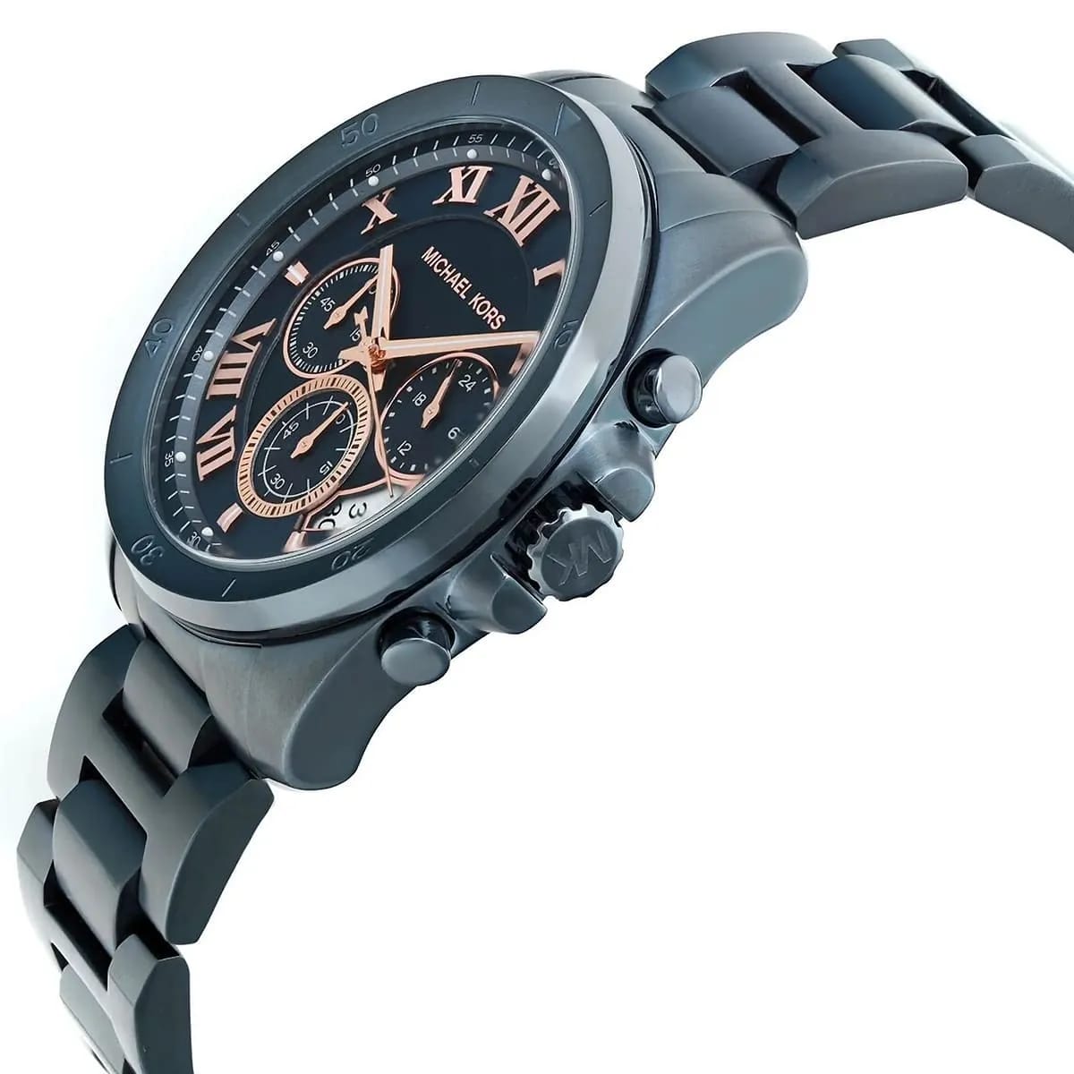 MICHAEL KORS BRECKEN BLUE STAINLESS STEEL BLUE DIAL CHRONOGRAPH