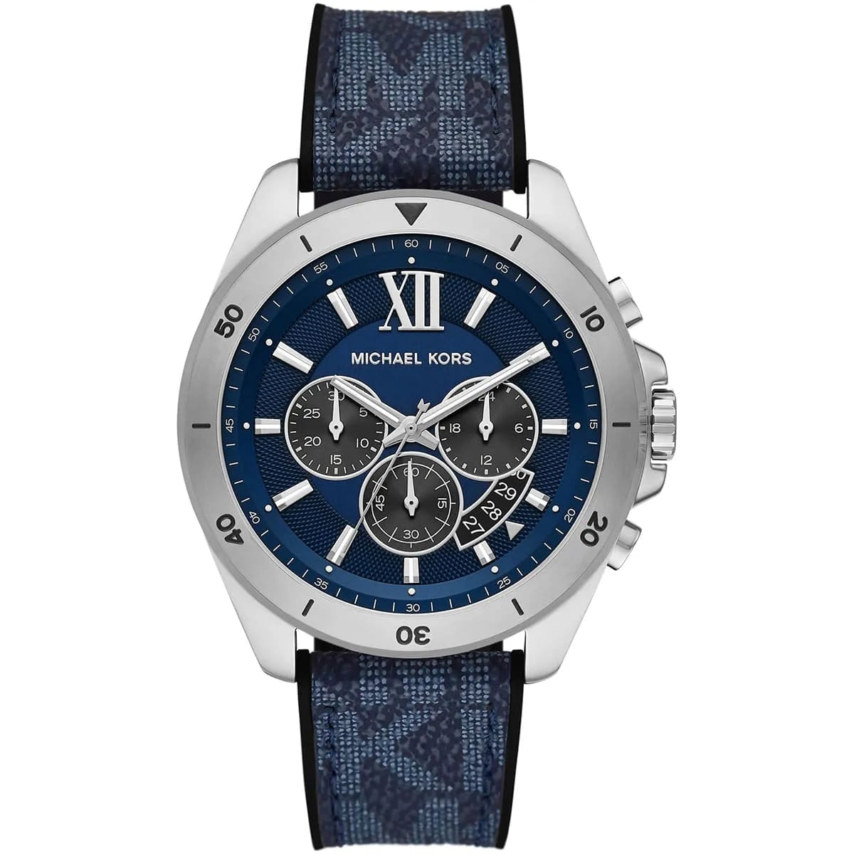 MICHAEL KORS OVERSIZED BRECKEN BLUE HYBRID STRAP BLUE DIAL CHRONOGRAPH