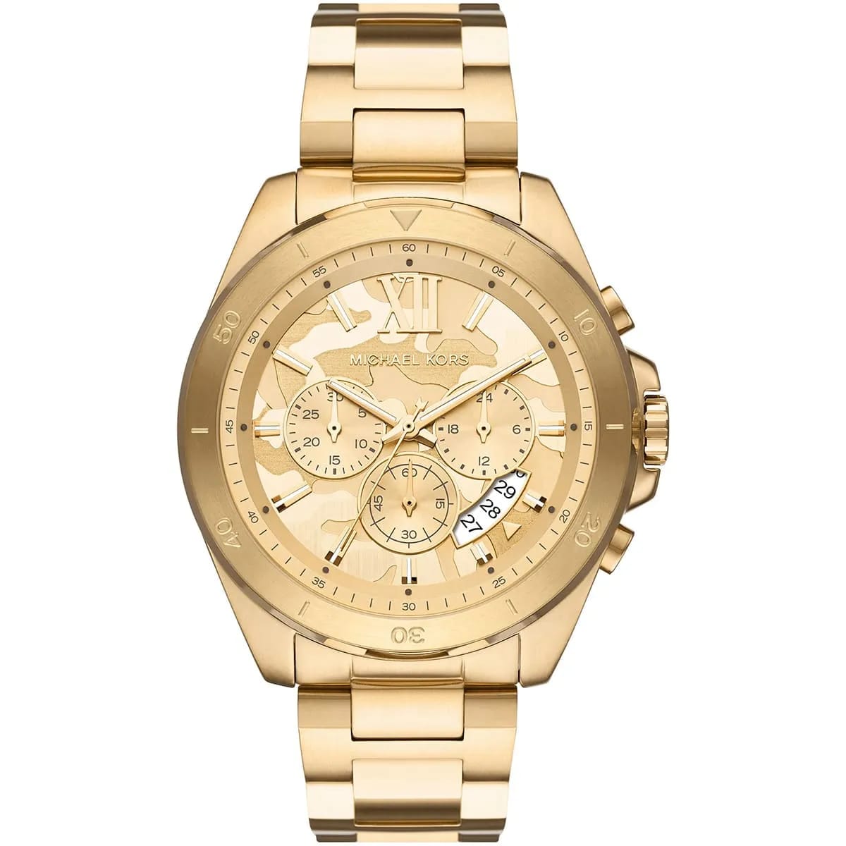 MICHAEL KORS BRECKEN GOLD STAINLESS STEEL GOLD DIAL CHRONOGRAPH