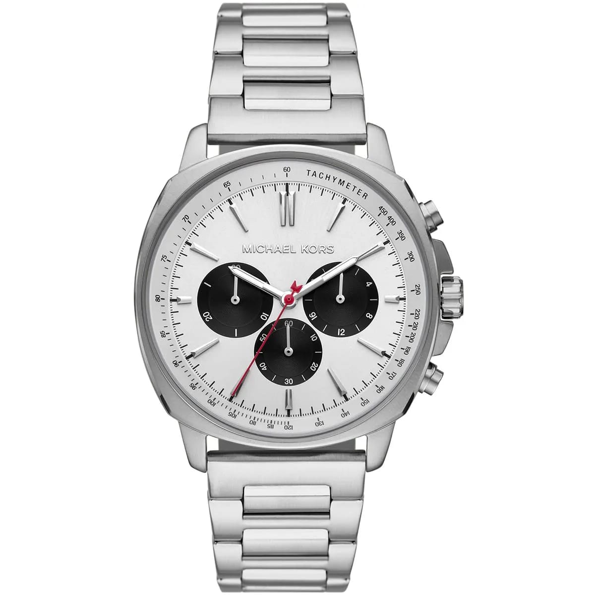 MICHAEL KORS SULLIVAN SILVER STAINLESS STEEL WHITE DIAL CHRONOGRAPH