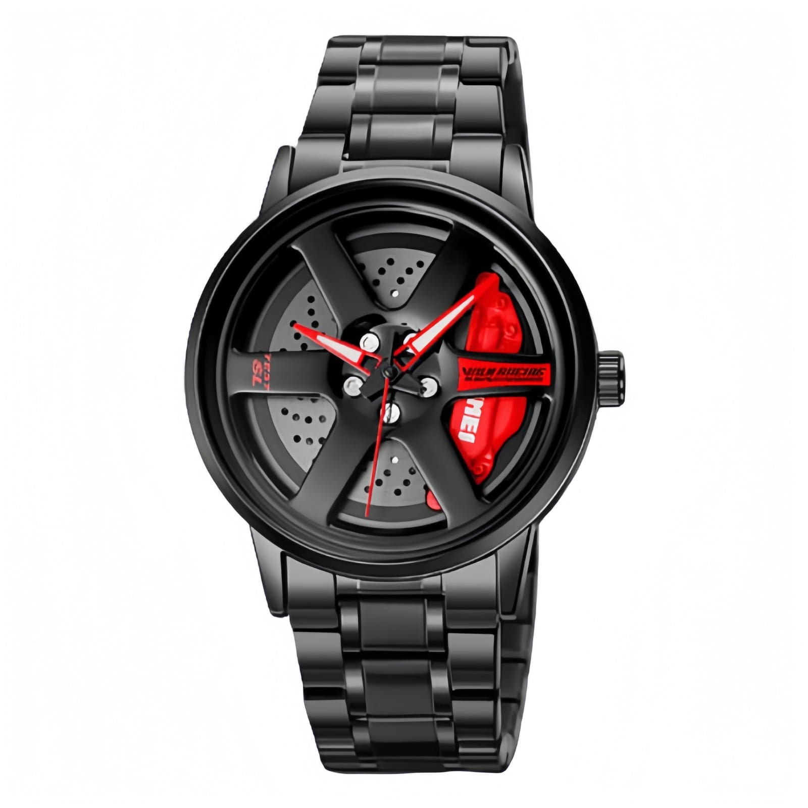 SKMEI ROTATION WHEEL BLACK STAINLESS STEEL MULTI DIALS