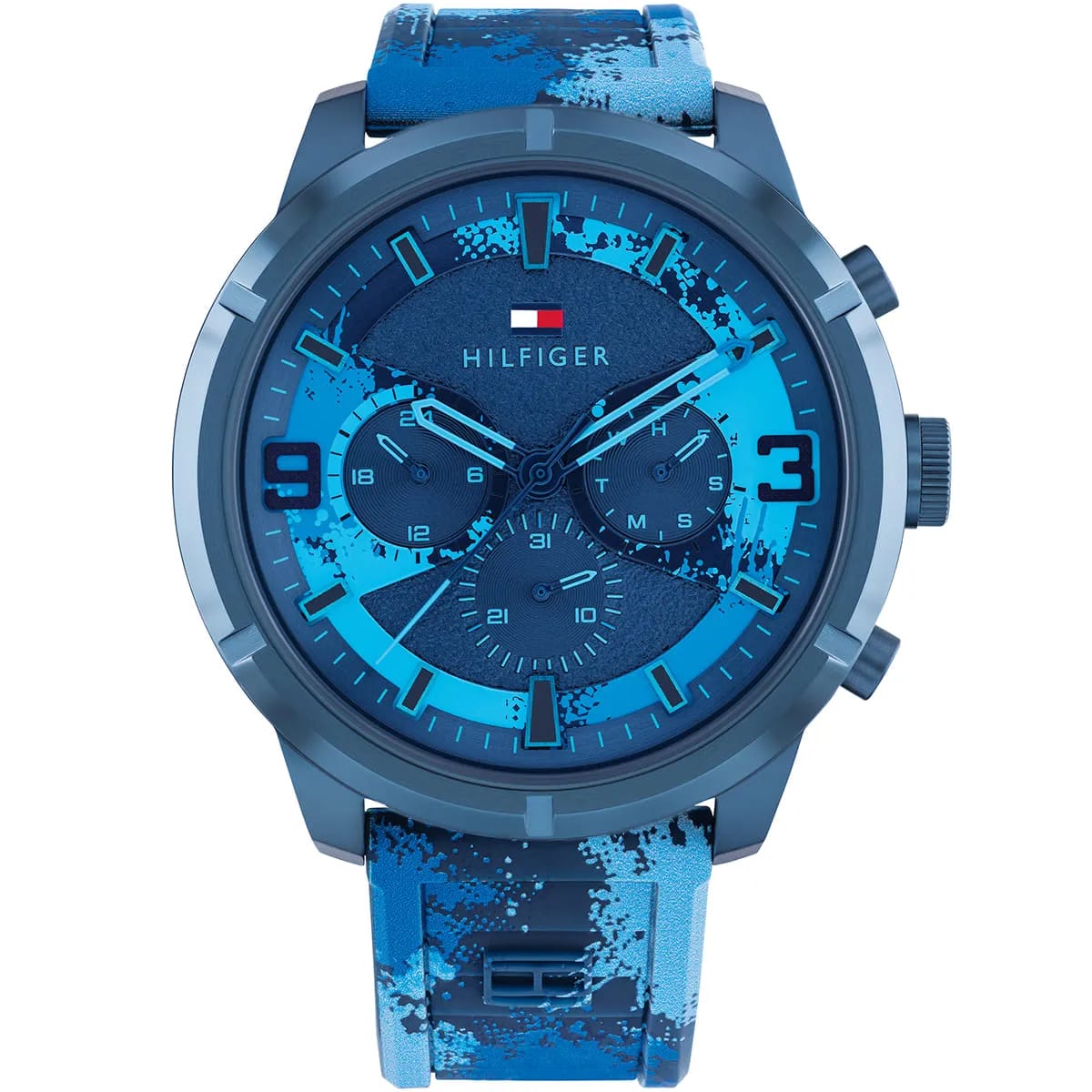 TOMMY HILFIGER WILD MULTICOLOR SILICONE STRAP MULTICOLOR DIAL COSMOGRAPH