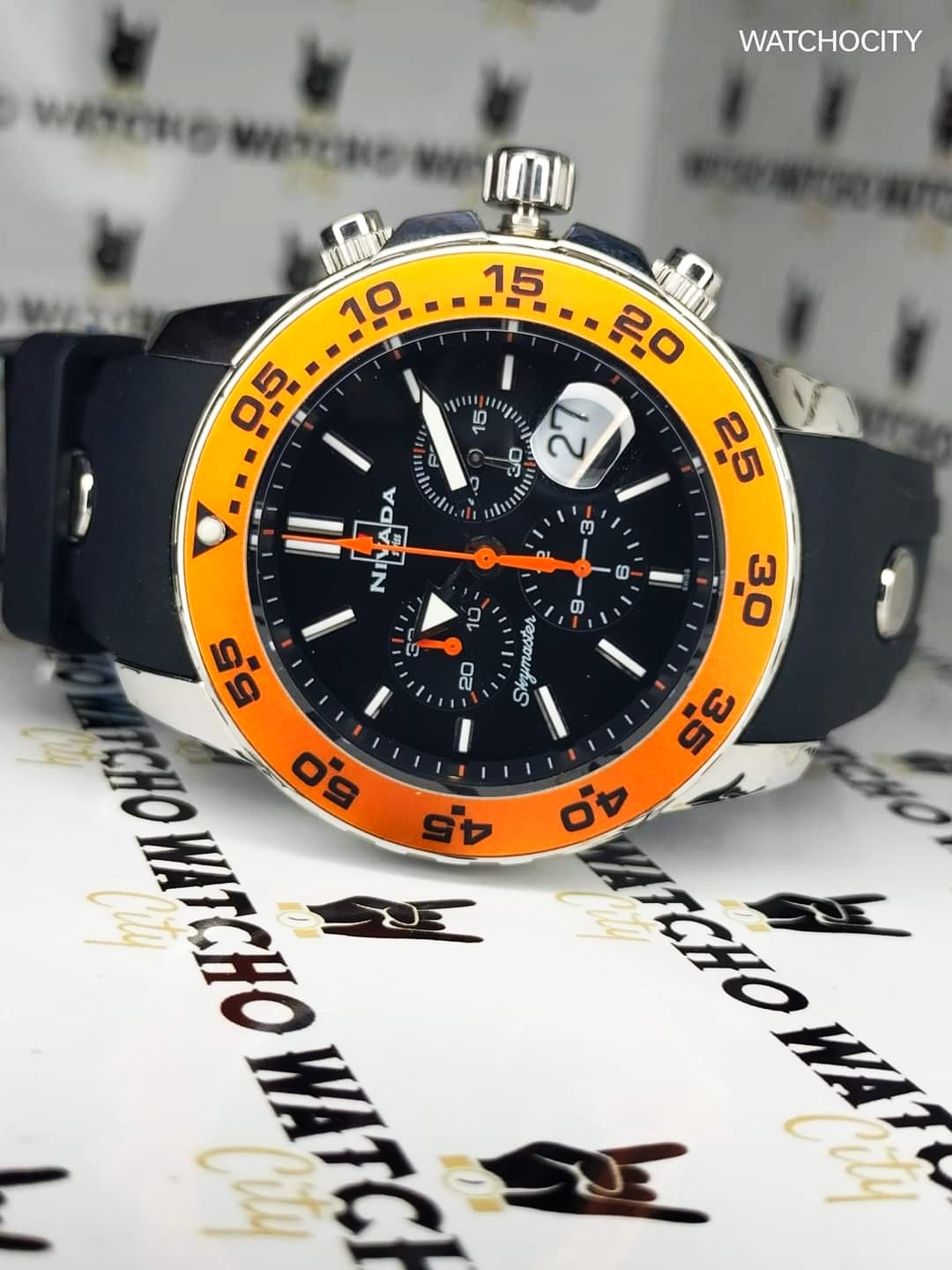 NIVADA SKYMASTER ORANGE BEZEL image 3