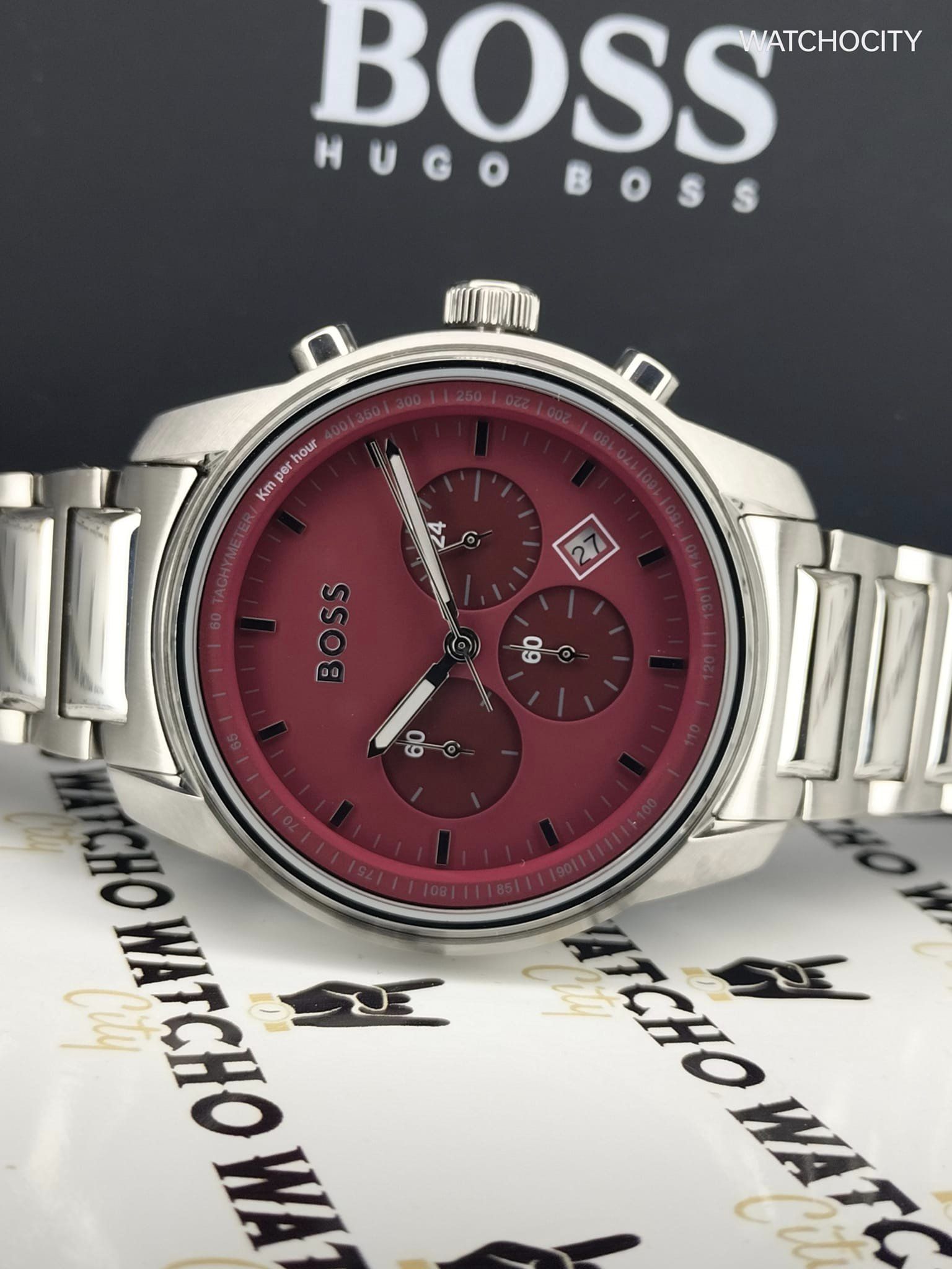 HUGO BOSS TRACE BURGUNDY image 3